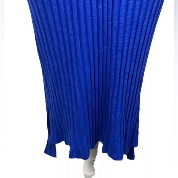 Eileen Fisher Mock Neck K/L Royal Blue Dress Women’s Size Medium‎ - Picture 6 of 9